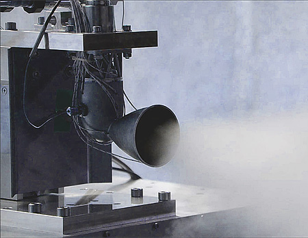 ALM printed thruster hot fire testing.