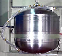 Bipropellant surface tension tank